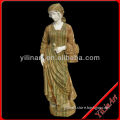 Modern Hand Carved Natural Stone Lady Statue Art Sculpture For Sale